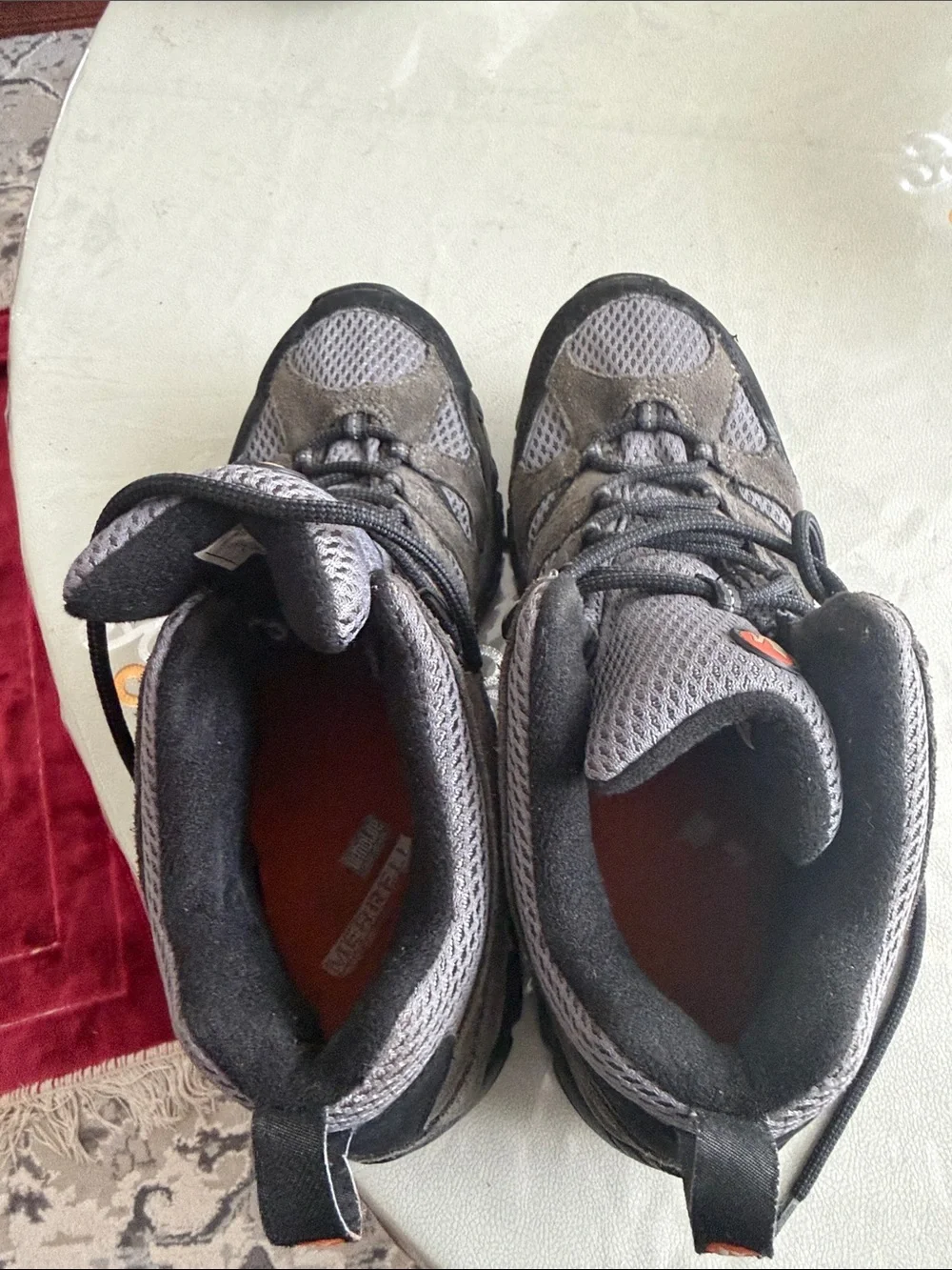 Merrell Gray and Black Men's Trail Hiking Shoes